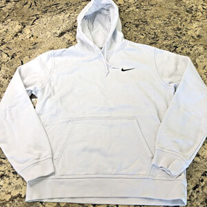 Size M Nike Mens Pullover Sweater Hoodie White Classic Comfy KH